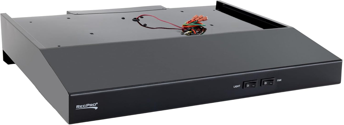 RecPro RV Range Hood with Charcoal Filter & LED Lamp for Kitchens