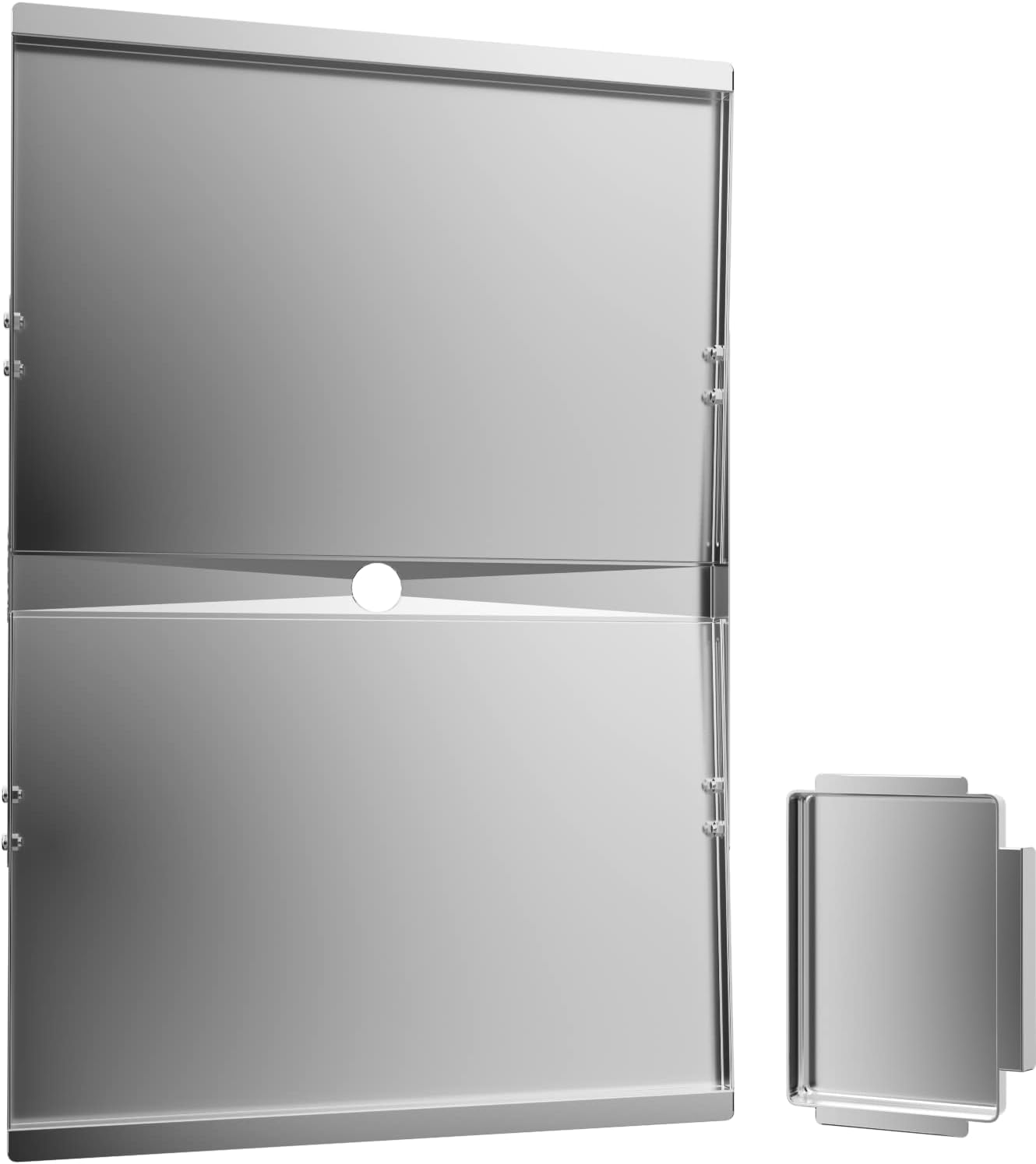 Stainless Steel Grease Tray with Catch Pan for 4/5 Burner Grills
