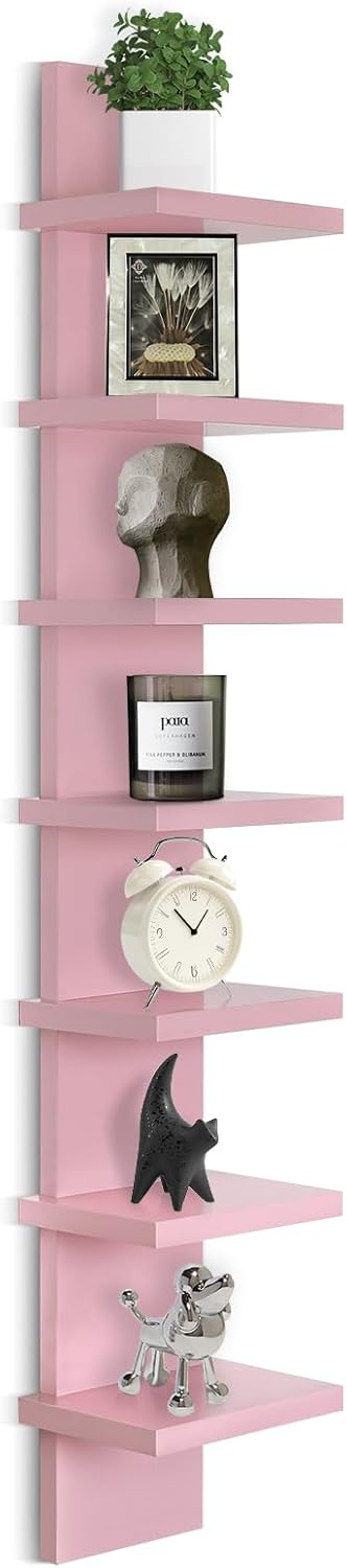 7-Tier Floating Shelves for Wall - Perfect Vertical Decor