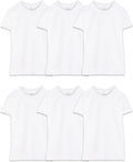 Men's Moisture Wicking Crew Undershirts 6 Pack - Tag Free Comfort