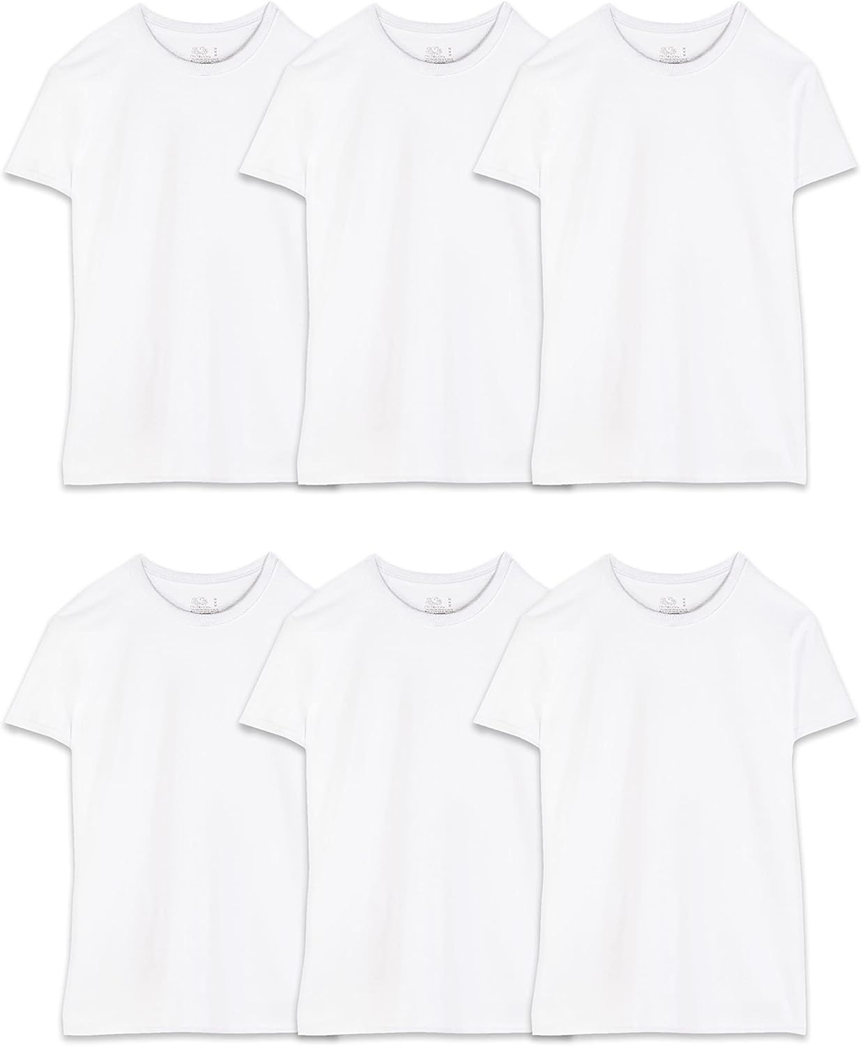 Fruit of the Loom Men's Moisture Wicking Crew T-Shirts 6 Pack