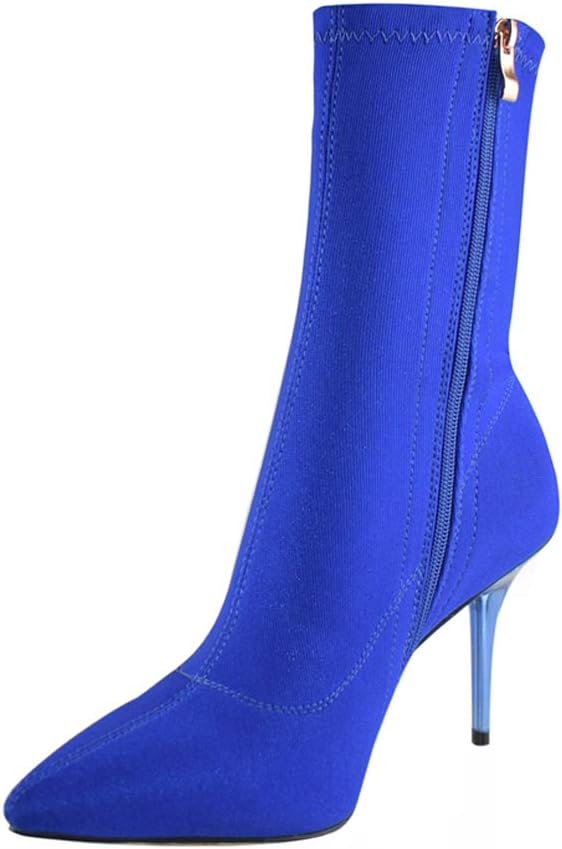 Vivianly Stretch Pointed Toe Sock Booties for Women - Elegant Style