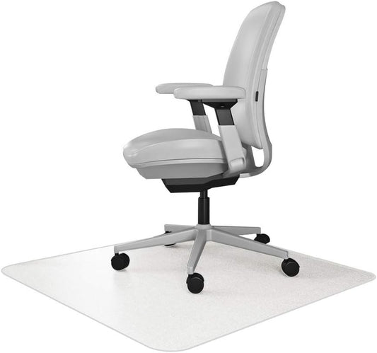 Clear Office Chair Mat - Grip for Low Pile Carpet, 30x48, USA Made