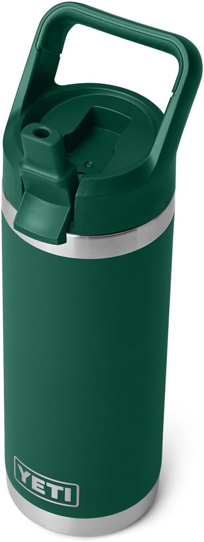 YETI Rambler 18 oz Bottle - Insulated Stainless Steel with Straw Cap