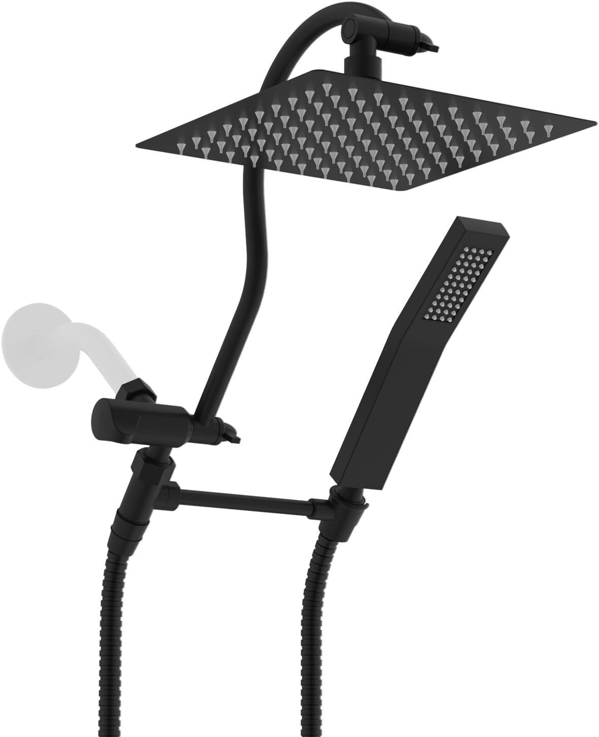 Hibbent 8ft' High Pressure Rainfall Shower Head Combo Set