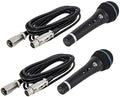 Rockville Mic Bundle: Dual RMC-XLR Wired Microphones - Reliable Stage