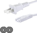 Power Cord Replacement for Apple Mac Mini and Apple TV - 6 ft White