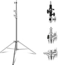 Stainless Steel Photography Light Stand 9.2ft - Heavy Duty Tripod
