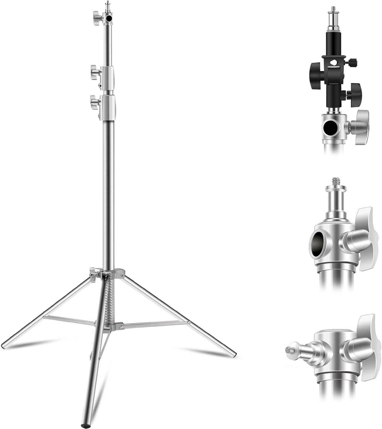 Wellmaking Stainless Steel Photography Light Stand for Creators