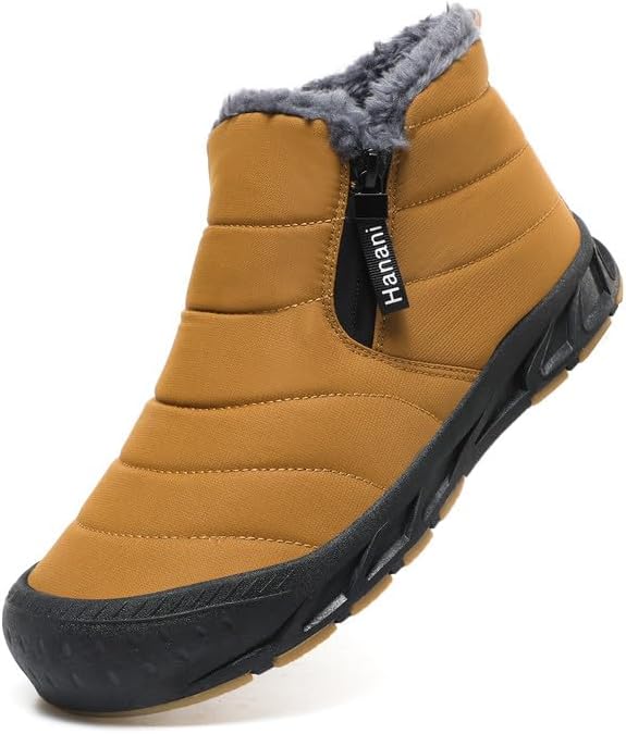 Hanani Mens Snow Boots Waterproof Winter Boots for Comfort