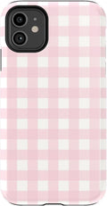 Casely iPhone 11 Case Pink Plaid | Sunday Best - Slim Protection