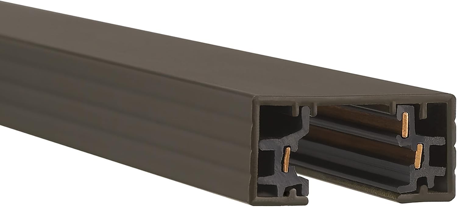 WAC Lighting H Track 4FT Single Circuit 120V in Dark Bronze