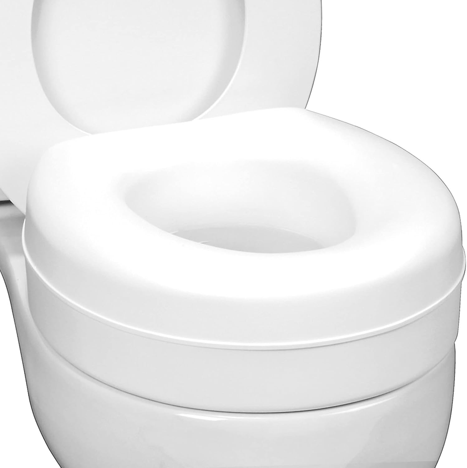 Drive Medical 2-in-1 Toilet Seat Riser with Removable Arms