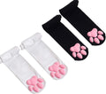 Cat Paw Thigh High Socks Gloves Set - Cute 3D Toe Beans Cozy Socks