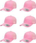 Classic Premium Mesh 6 Panel Retro Trucker Cap - Durable Mid Profile