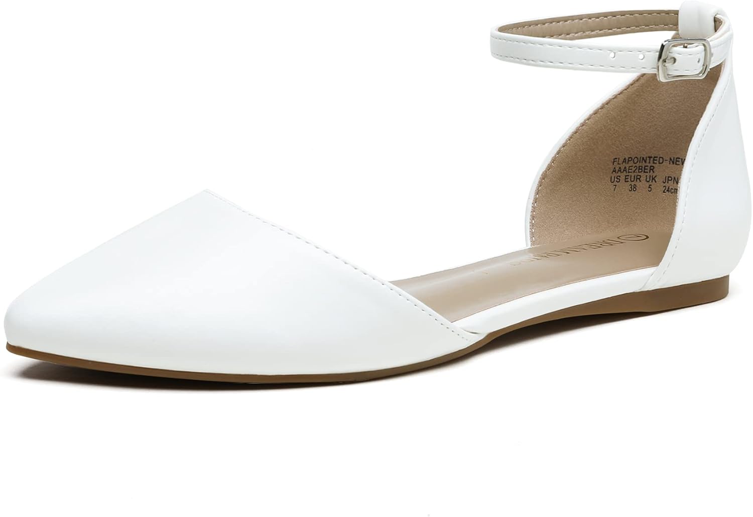 DREAM PAIRS Flapointed Women's Casual D'Orsay Pointed Flats