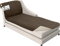 Sofa Shield Chaise Slip Cover Chocolate Beige - 102x34 in Protection