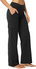 Women's Wide Leg Cargo Yoga Pants with Pockets for Active Lifestyle