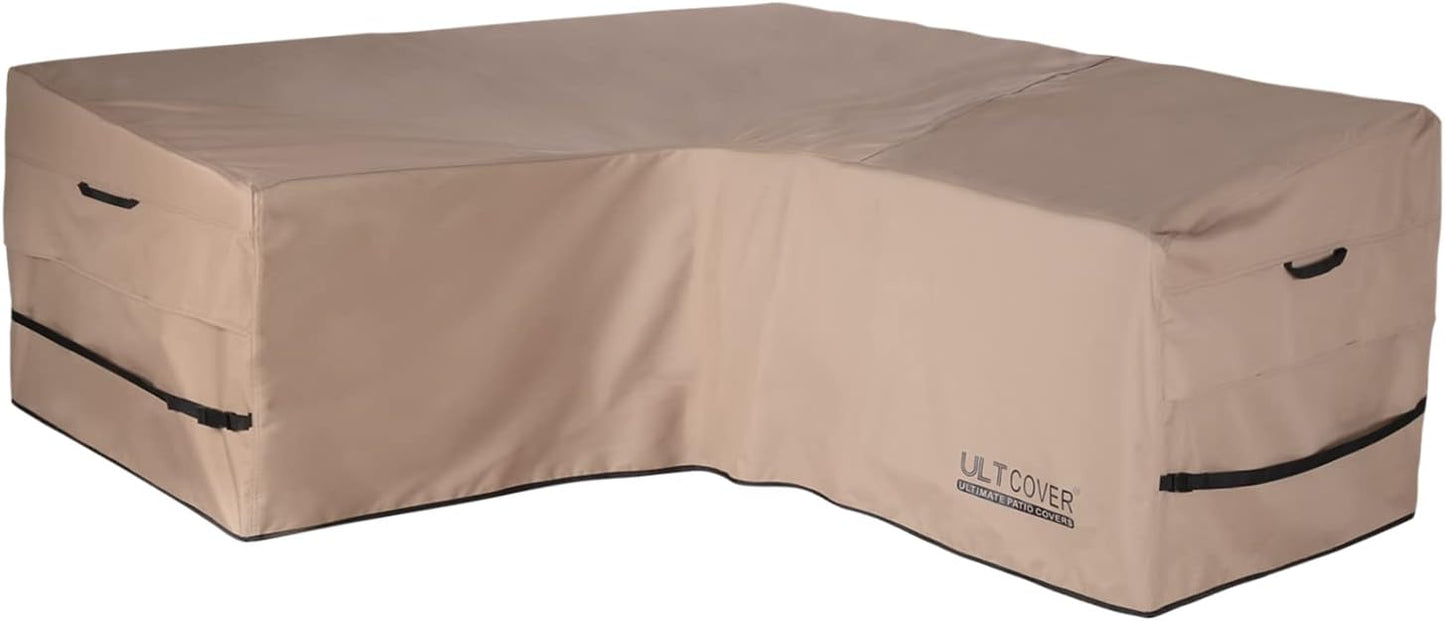 ULTCOVER Waterproof V-Shaped Sofa Cover for 5-Seater Outdoor Use
