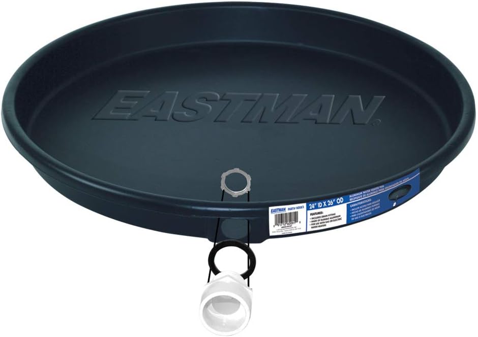 Eastman Water Heater Drain Pan + PVC Fittings | Leak Protection