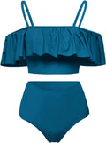 Kaei&Shi High Waisted Flounce Bikini Set for Stylish Women