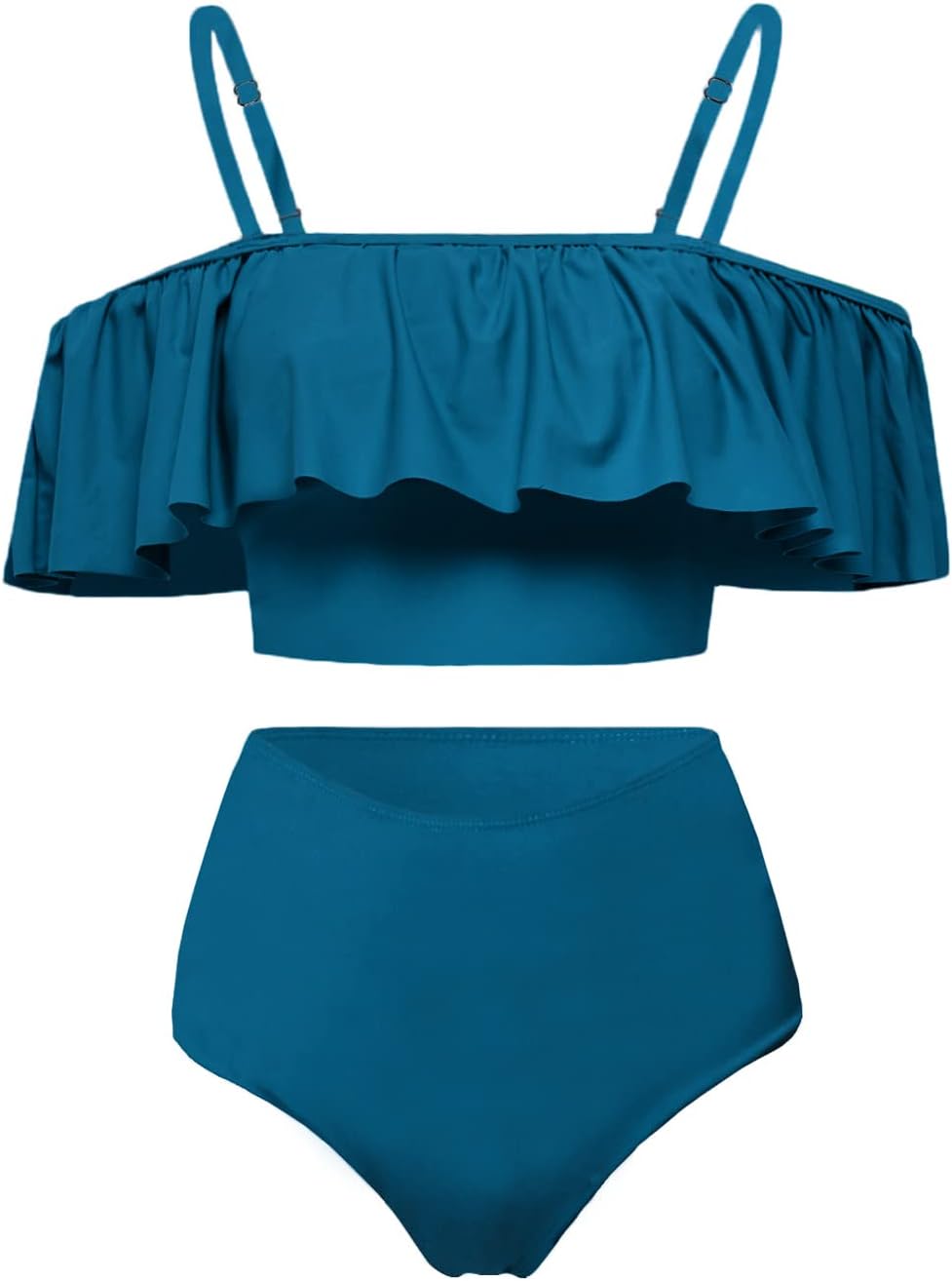Kaei&Shi High Waisted Flounce Bikini Set for Stylish Women