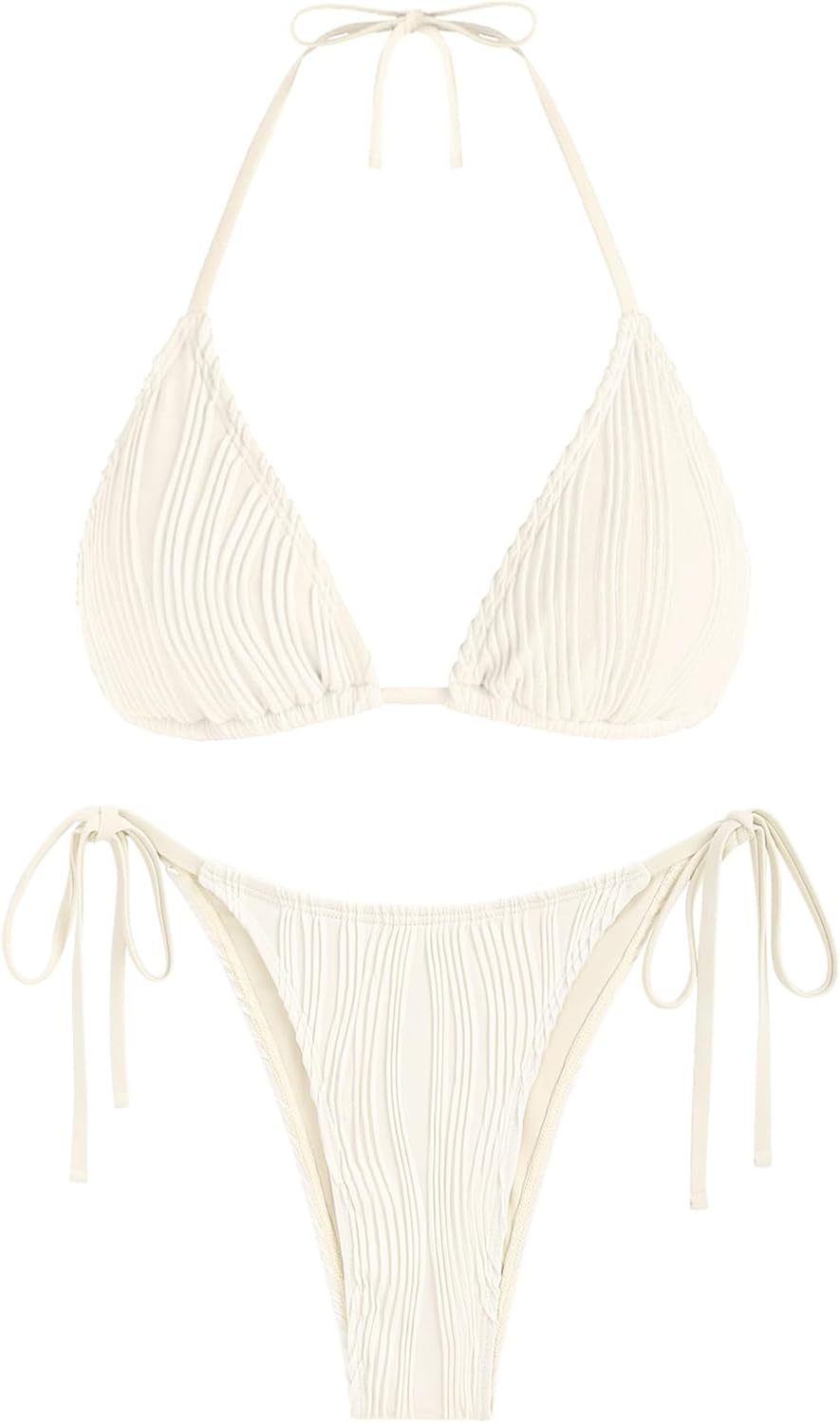 ZAFUL Triangle Bikini for Women - Sexy High Cut Bathing Suit