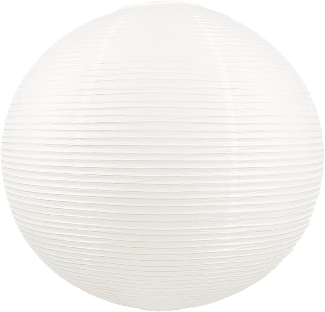 Large 23inch White Round Paper Lamp Shade for Home Decor
