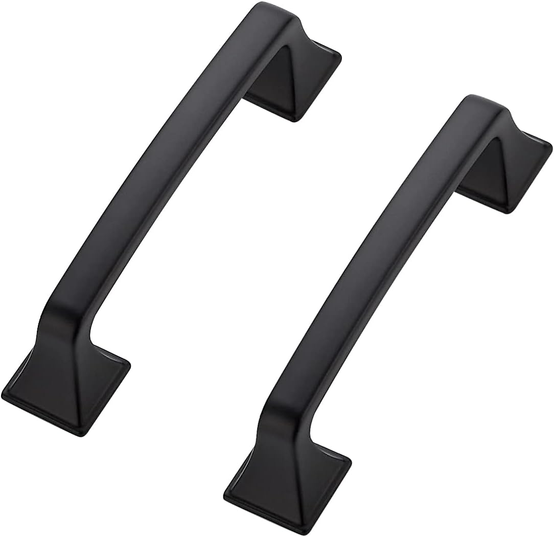 Ravinte 30Pack Solid 3-3/4 in Matte Black Cabinet Pulls