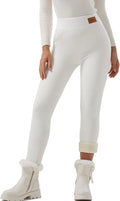 Women Sherpa Lined Leggings Soft Clouds Fleece Tights - High Waist