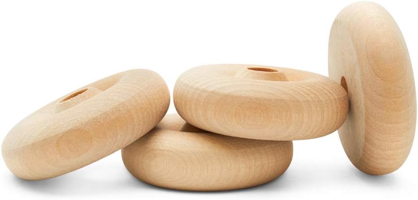 Classic Mini Wooden Wheels for Crafts and Model Vehicles