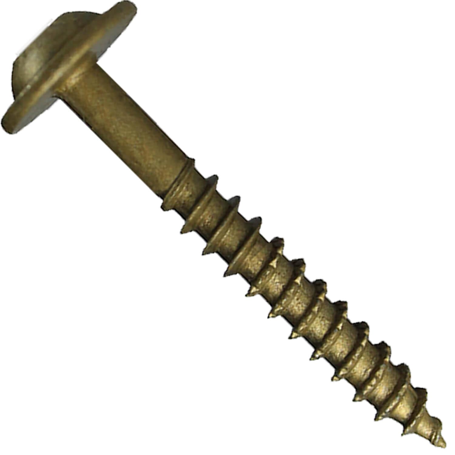 10 x 1-1/2 in Bronze Star Drive Screws for Wood Projects