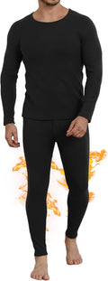 Thermal Underwear For Men Long Johns - Thick Fleece Base Layer