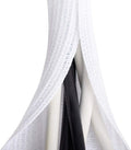 6.6ft 1.2 in White Cable Sleeve - Desk and TV Cord Organizer