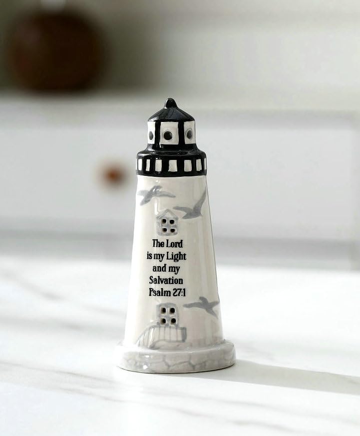 Christian Mini Lighthouse Lamp with Bible Verse - DAILYBREAD