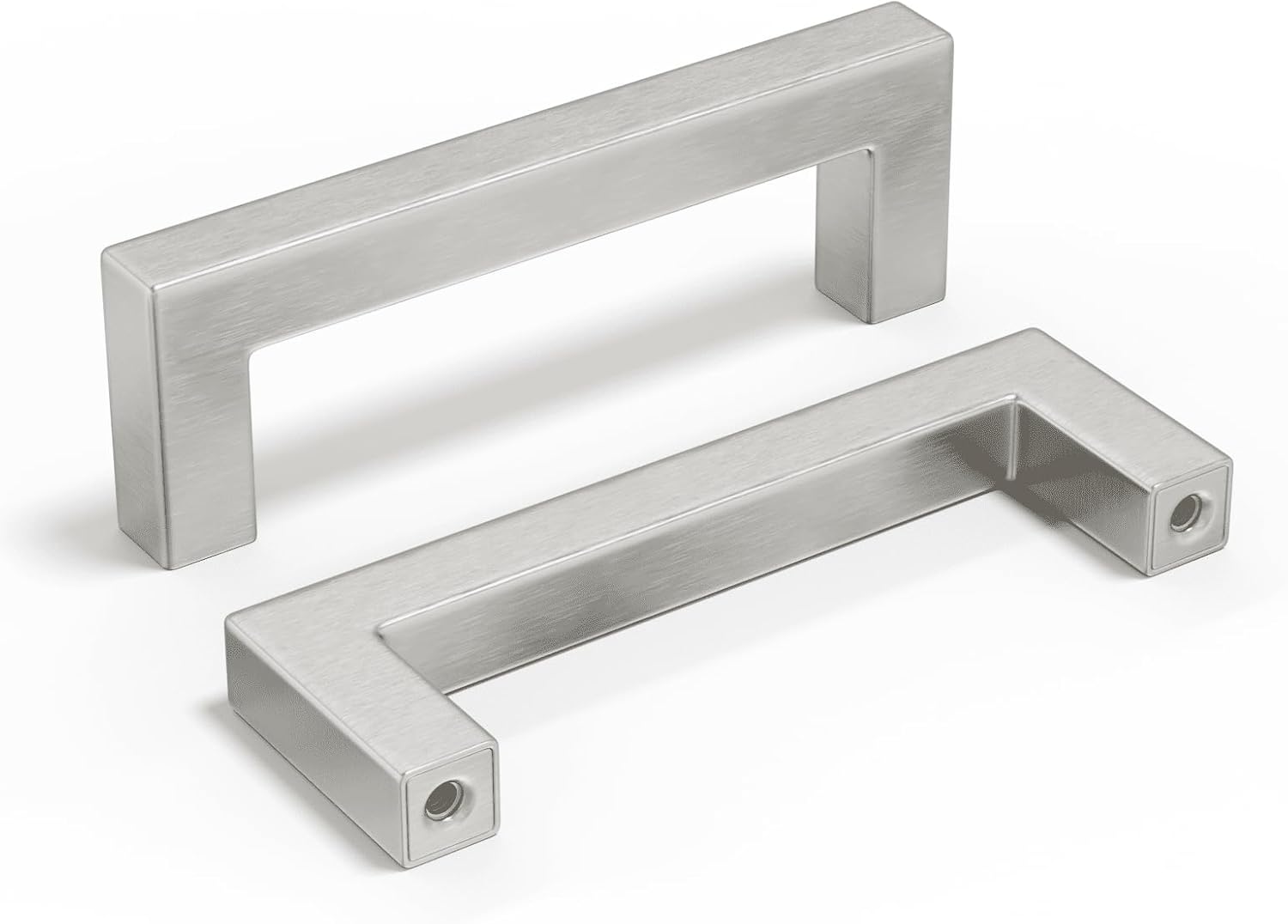 Brushed Nickel Cabinet Pulls for Modern Dresser and Kitchen