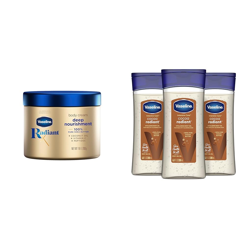 Vaseline Radiant X Deep Nourishment Body Cream for Glowing Skin