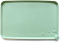 Silicone Pet Food Mat Tray 28in x 26in - Non Slip Waterproof Jade