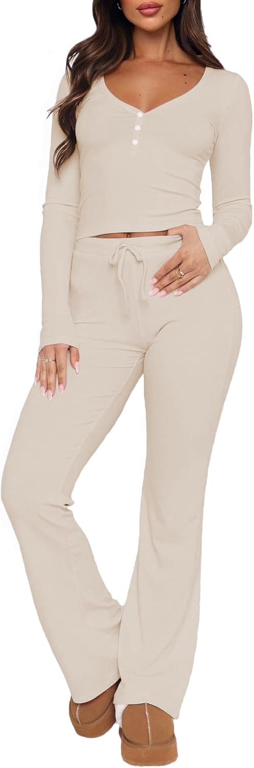 Womens 2 Piece Lounge Sets for Fall Y2k Casual Outfits