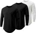 Mens 3 Pack Cotton Hipster Longline Crewneck T-Shirt - 3 Pack Comfort