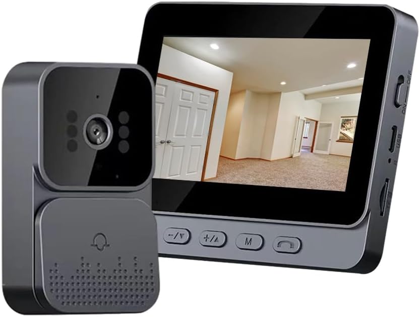 Wireless Smart Doorbell with 4.3 IPS Screen