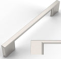 Amerdeco 15 Pack Brushed Satin Nickel Cabinet Pulls 5 in - Solid Value