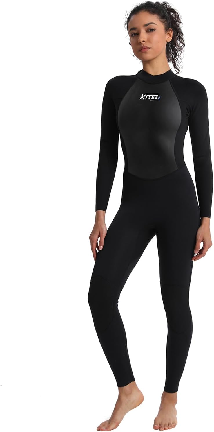 KMT Women Wetsuit 3/2mm Full Upgrade CR Neoprene for Water Sports