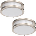 50W Dimmable LED Ceiling Light Fixture 2 Pack - Bright Daylight 5000K