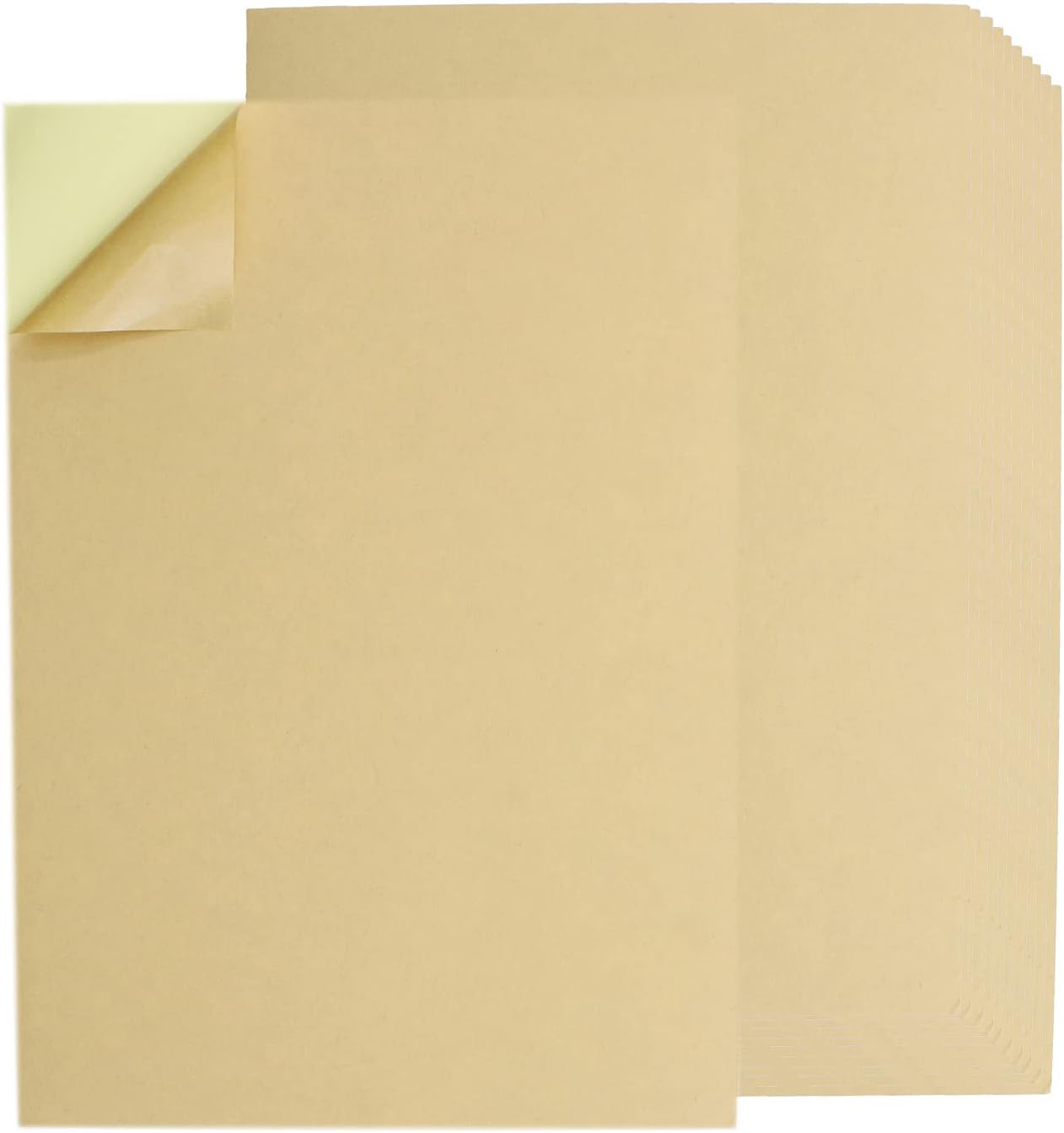 Premium SAFYY Kraft Shipping Labels - Self Adhesive, 100 Sheets