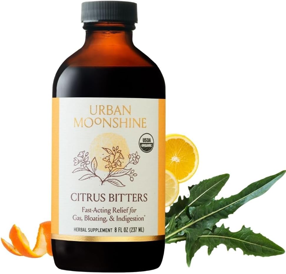 Urban Moonshine Citrus Digestive Bitters for Gut Health