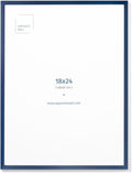 Opposite Wall 18x24 in Blue Wood Picture Frame - Lightweight