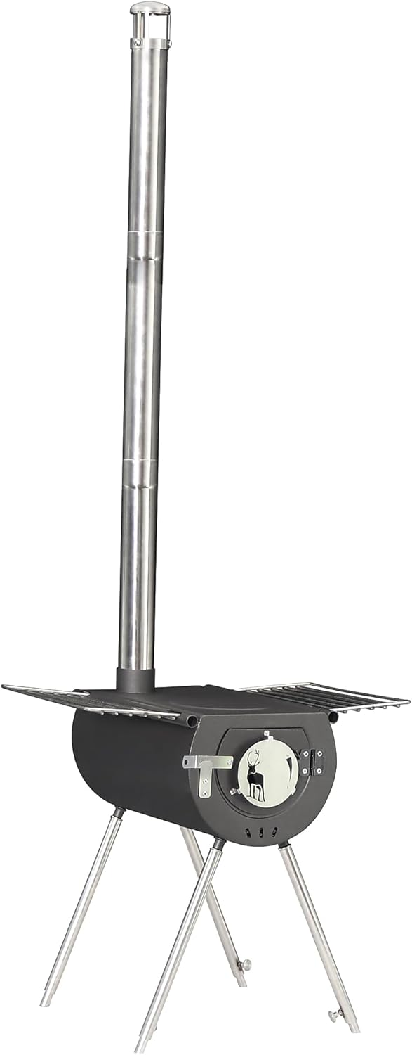 Portable Camp Stove - Compact & Efficient 14 Black