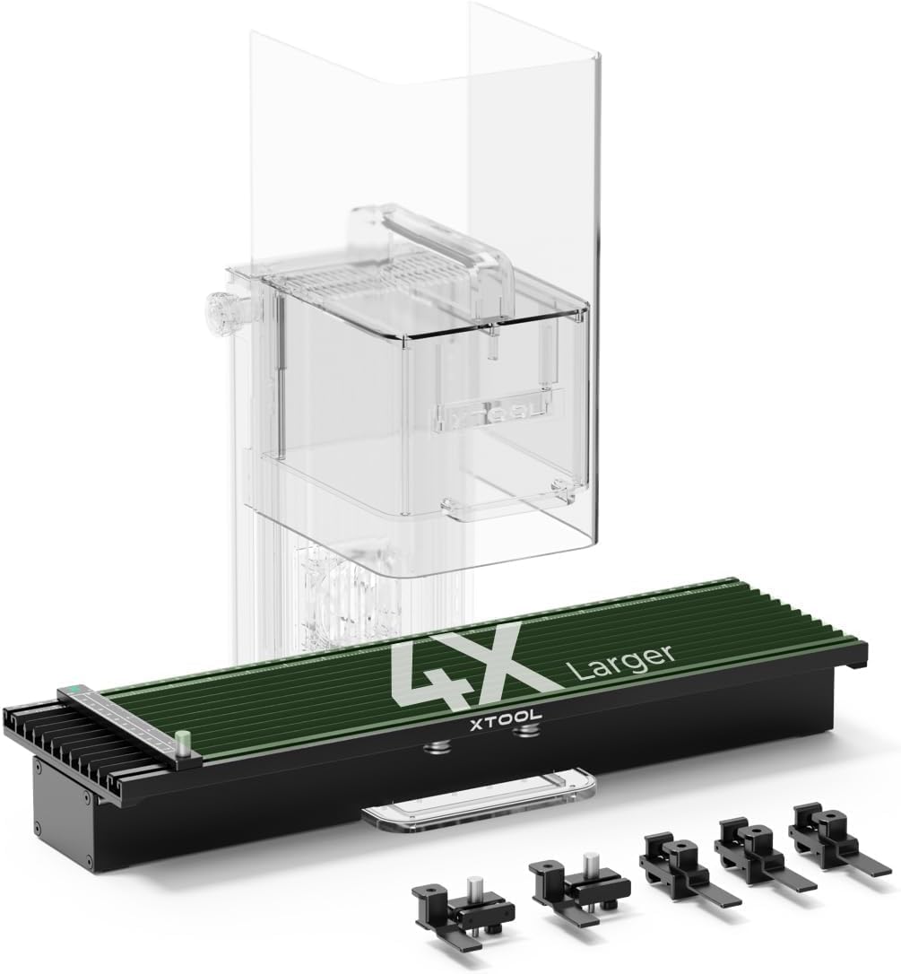 xTool F1 Slide Extension Expands Laser Engraving Area to 115x400mm