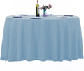 120 in Round Tablecloth 2-Pack Blue Mist - Elegant Event Linen